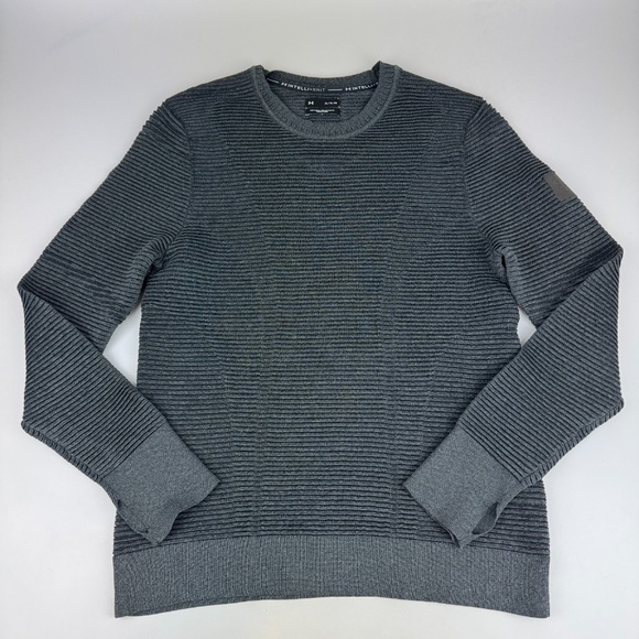 Under Armour UA Mens Size XL IntelliKnit Phantom 2.0 Crew Sweatshirt Gray - Picture 1 of 9